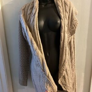 Knox Rose Cable Knit Cardigan XXL - Cream / Tan